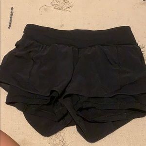 Black lululemon shorts